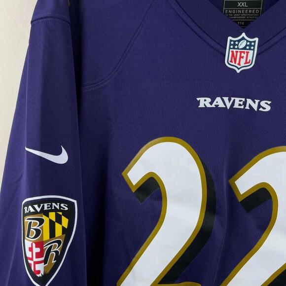 Baltimore Ravens #22 Derrick Henry Stitched Size 2XL Nike Jersey! NWOT 🔥 - Picture 8 of 8
